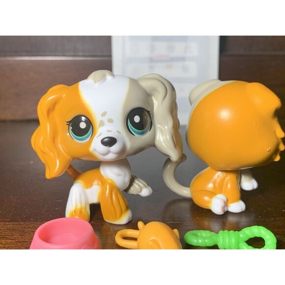 Authentic Littlest Pet Shop G7 Look Alike Pet Pair #152 Cat #153 Cocker Spaniel - Picture 5 of 6